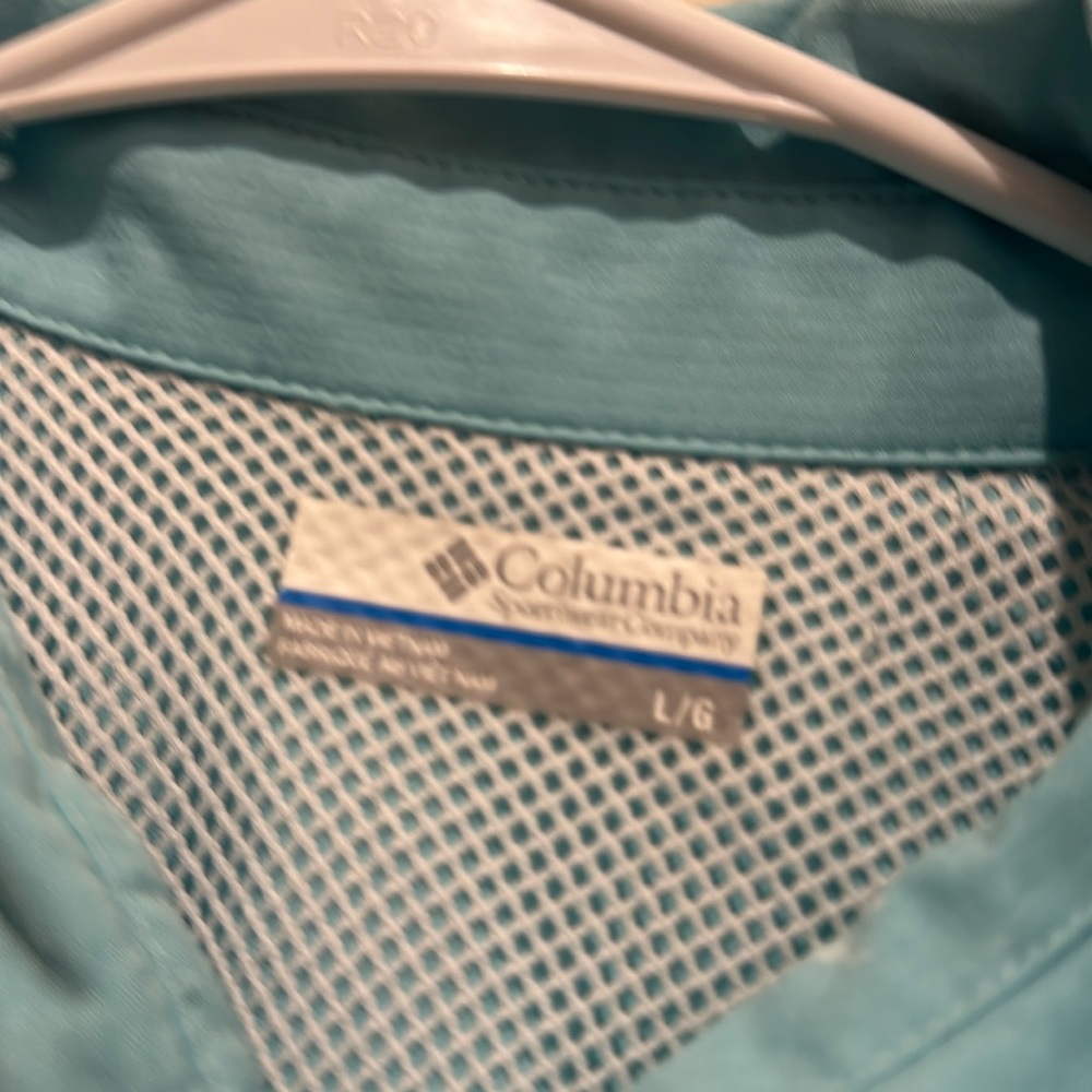 Columbia PFG Tamiami II Long-Sleeve Shirt for Ladies size large aqua - Picture 2 of 4